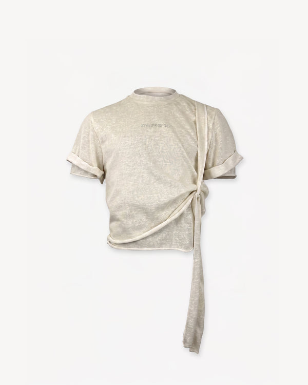Logo-Print T-Shirt Cream