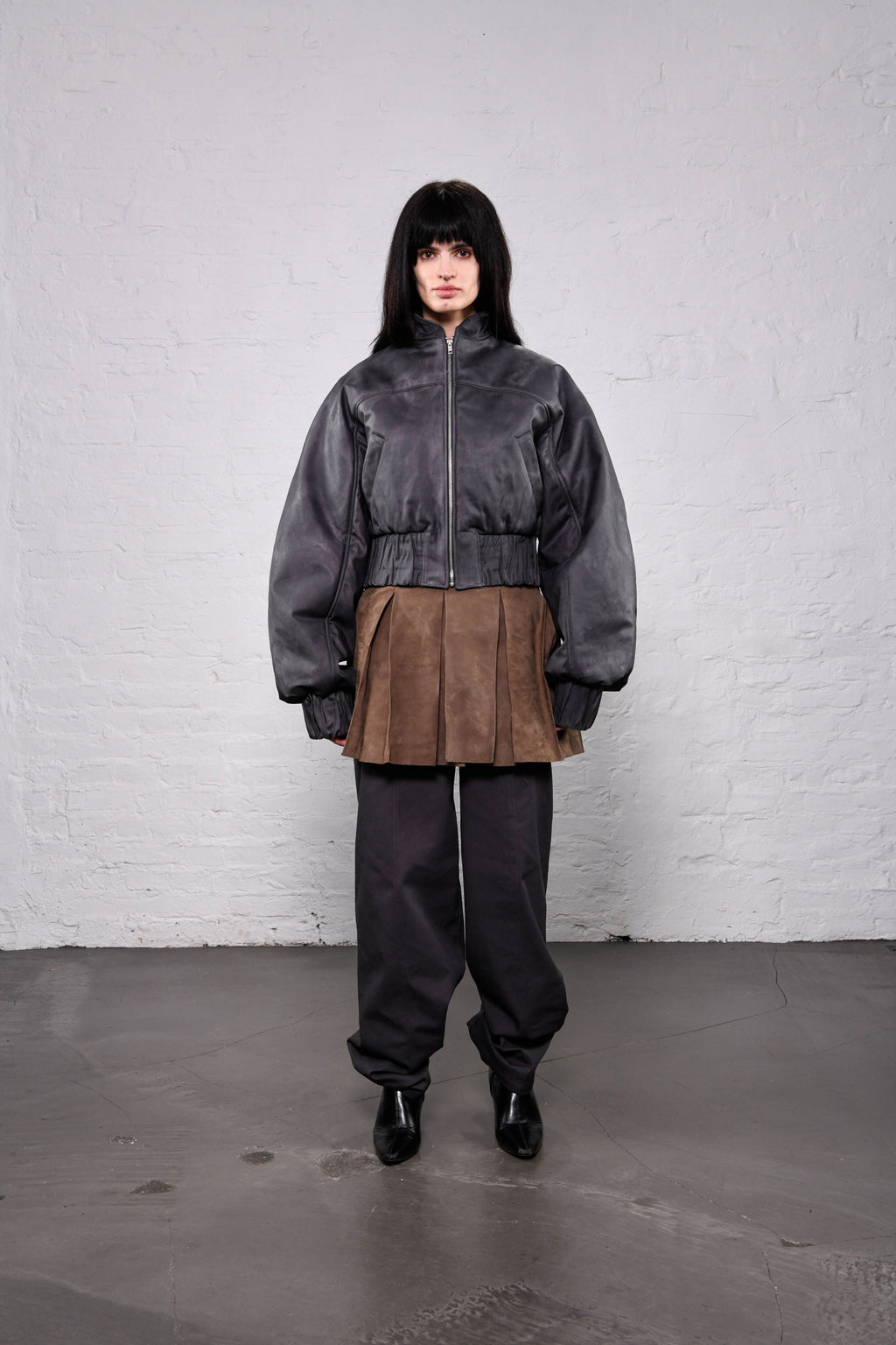 Bomber Jacket Grey (WAXED)