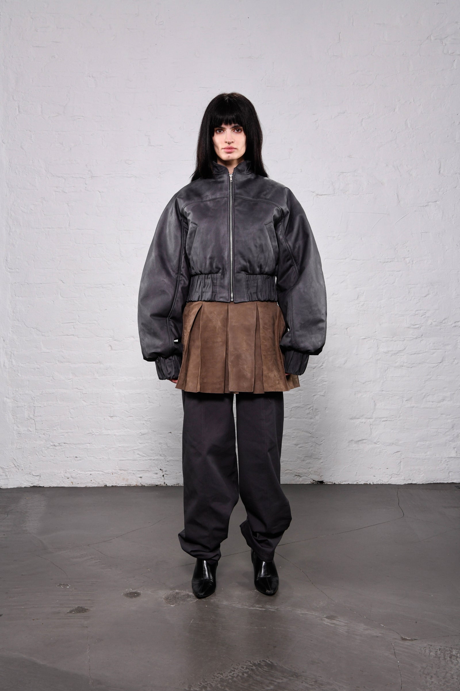 Bomber Jacket Grey (WAXED)