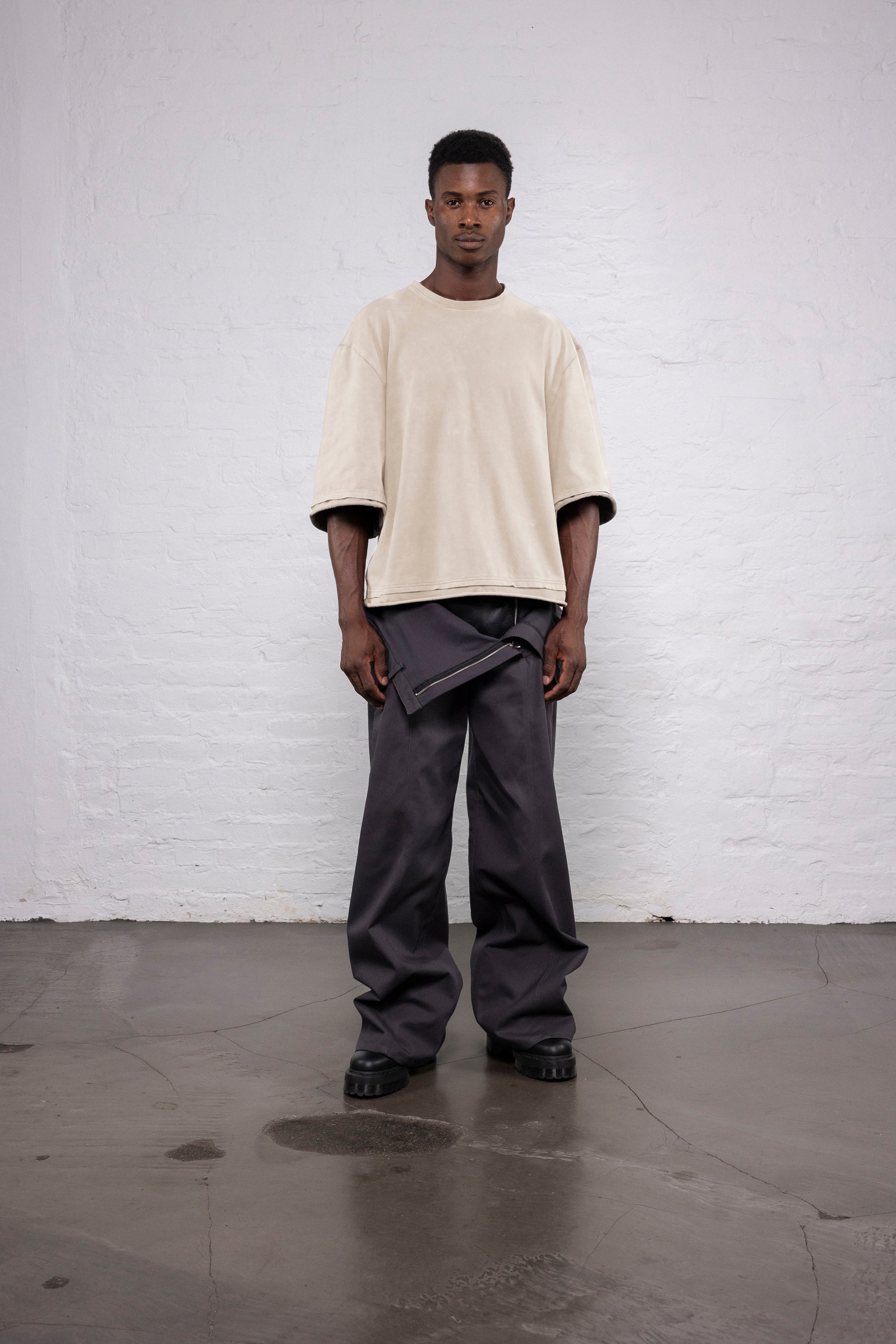 Double Sleeve T-Shirt (Cream) – Haderlump Atelier Berlin
