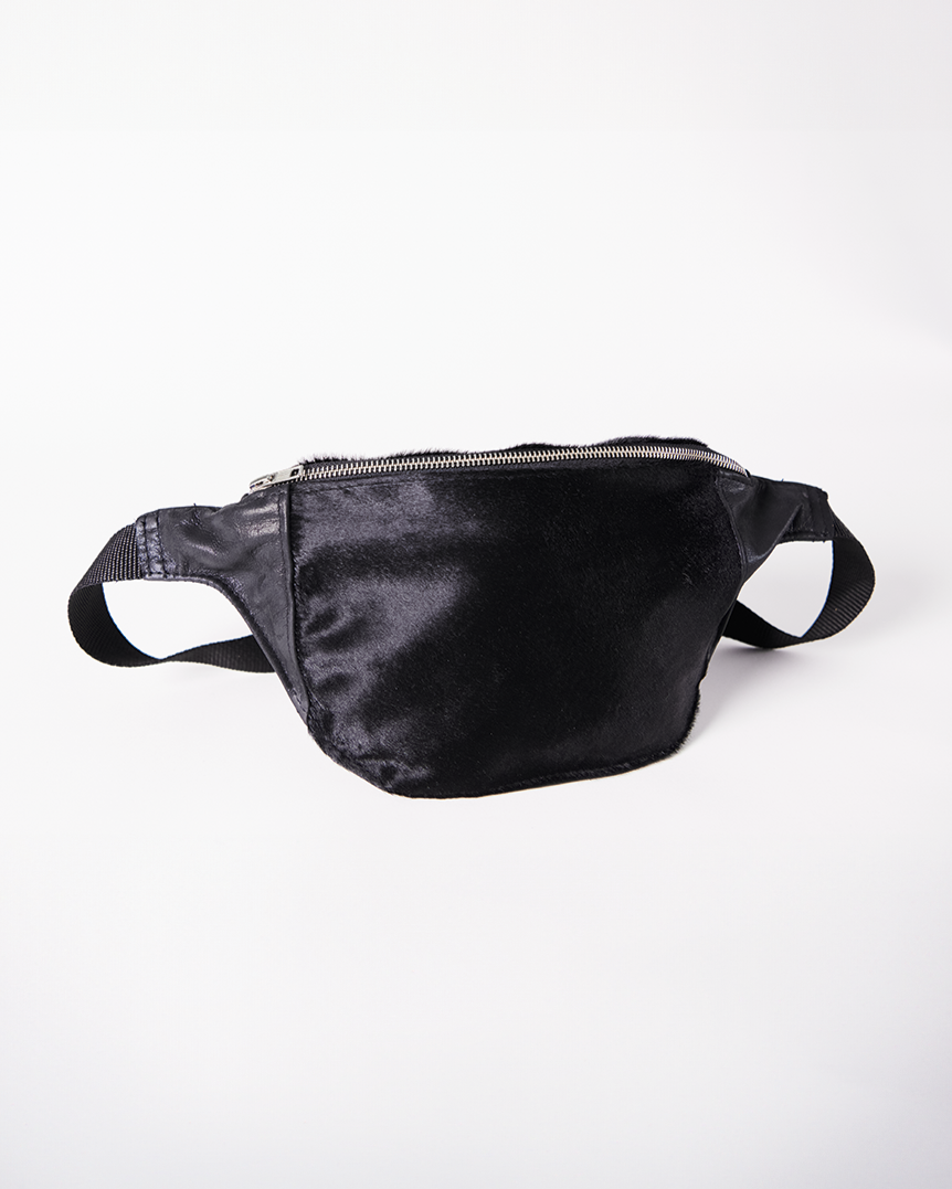 Black studded fanny pack on sale