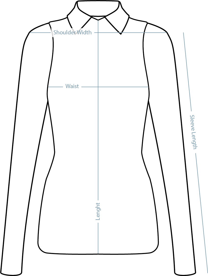 Fitted Longsleeve Grey – measurement guide