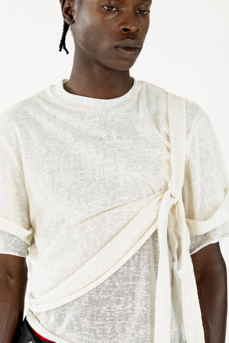 Logo-Print T-Shirt Cream