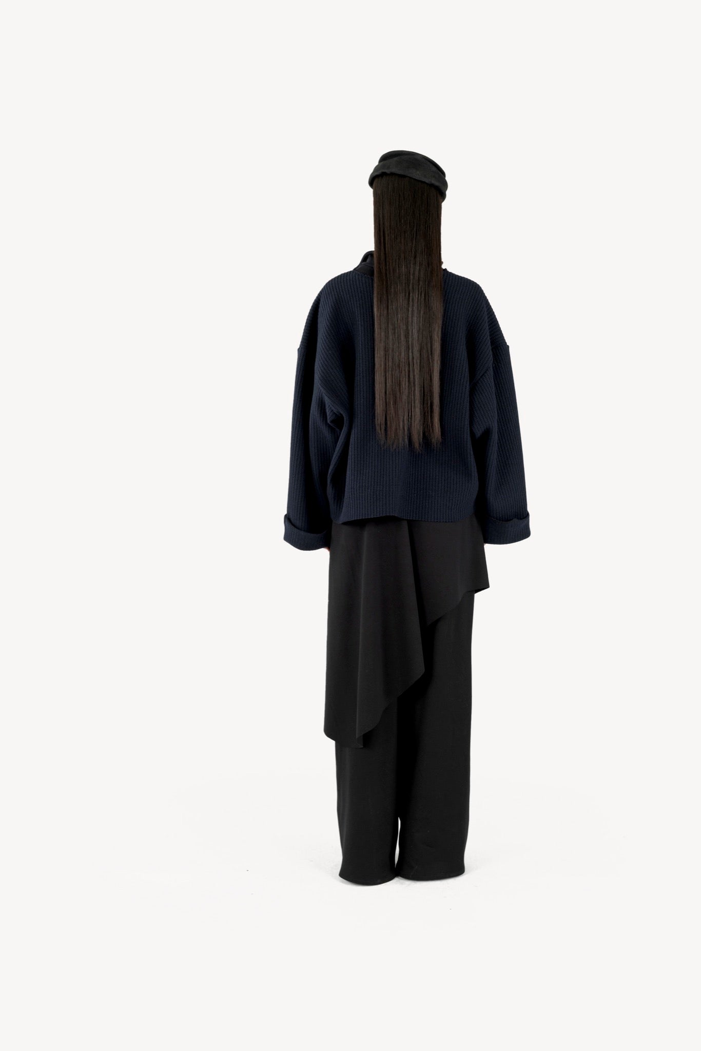 Quarter-Zip Sweater Navy Blue