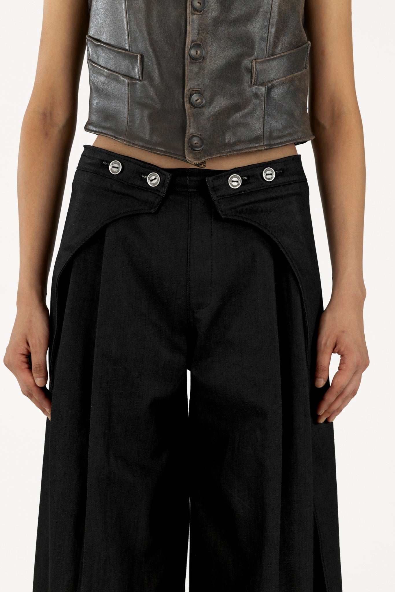 Long Denim Pants Black