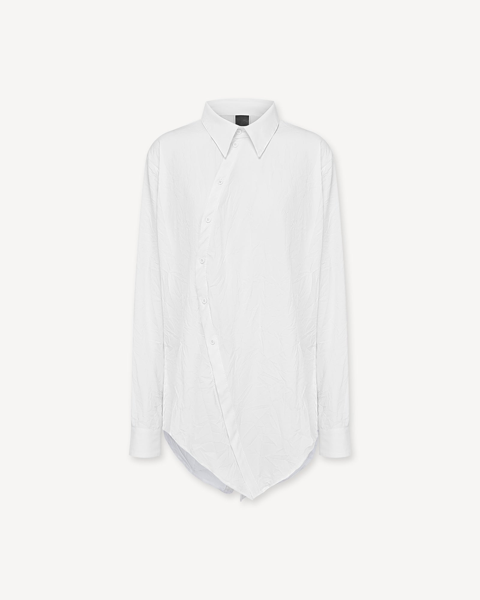 Curved White Shirt