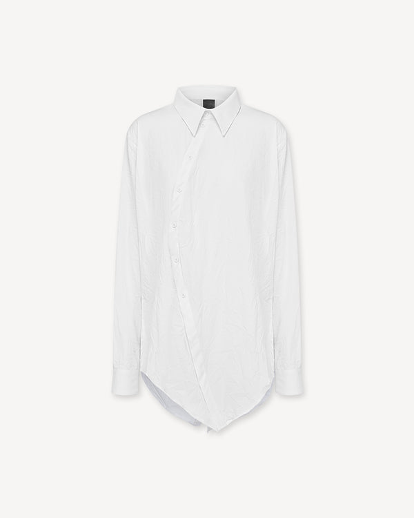 Curved White Shirt