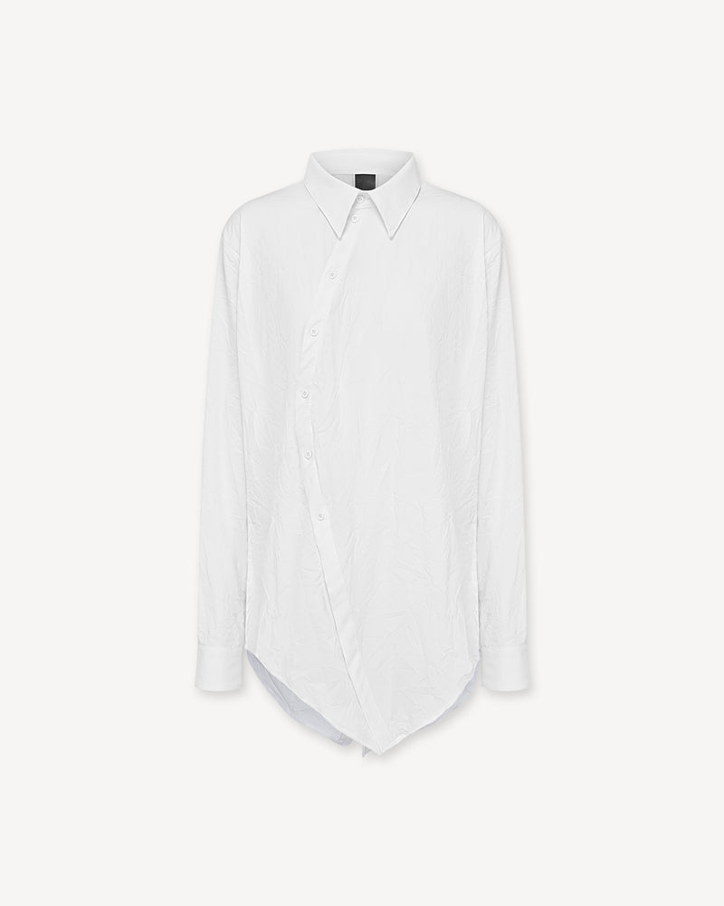 Curved White Shirt