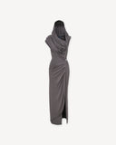 Draped Dress Grey