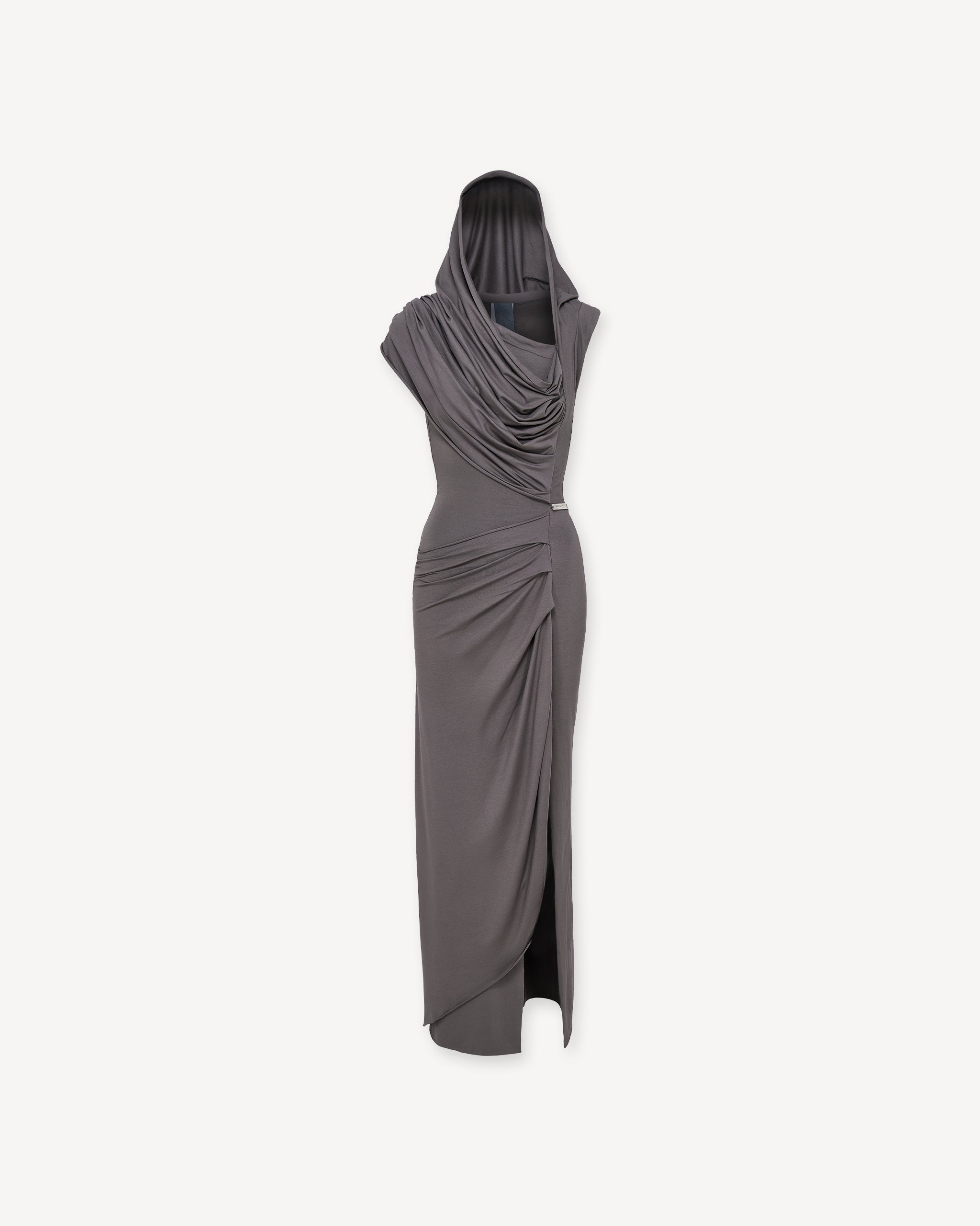 Draped Dress Grey