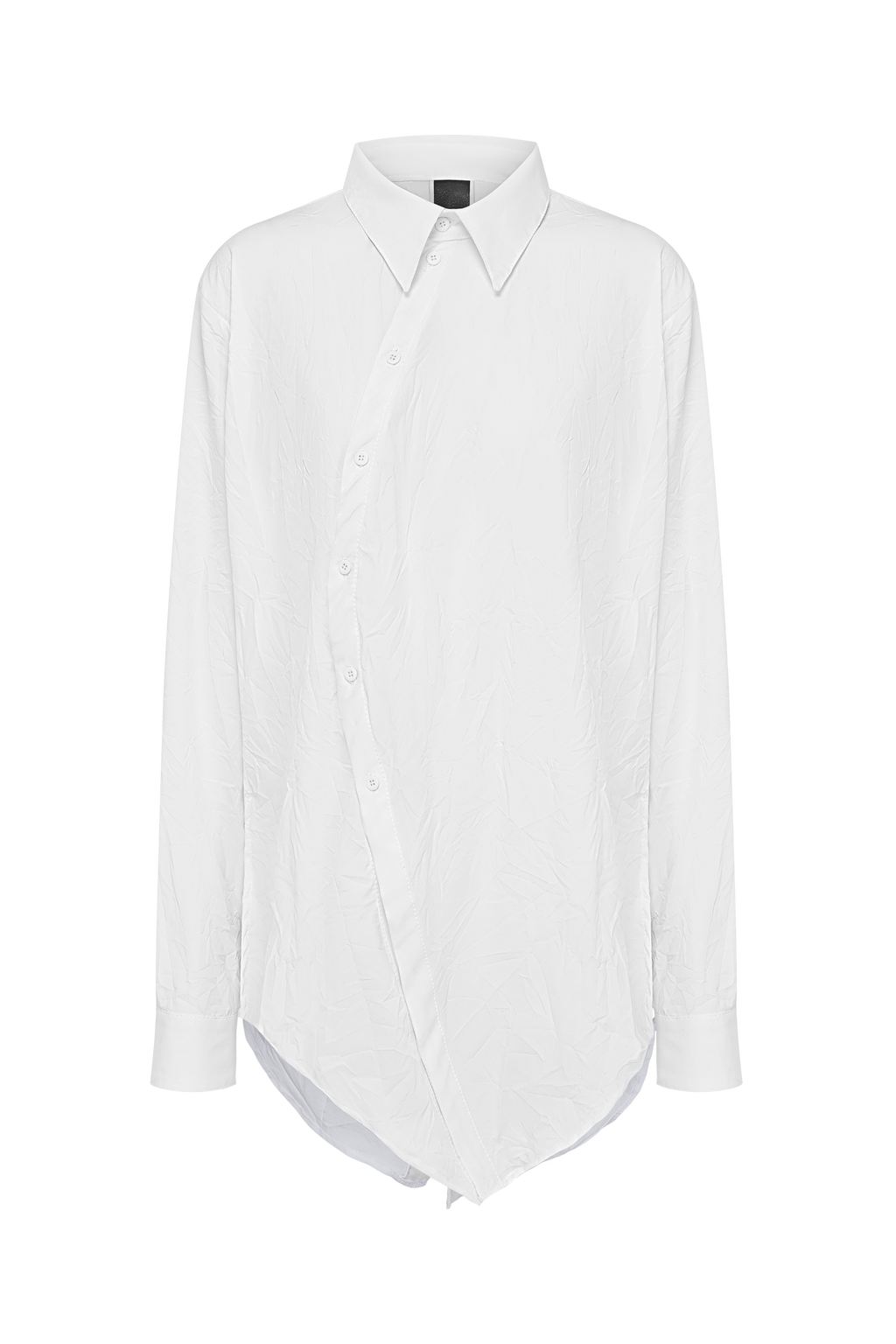 Curved White Shirt
