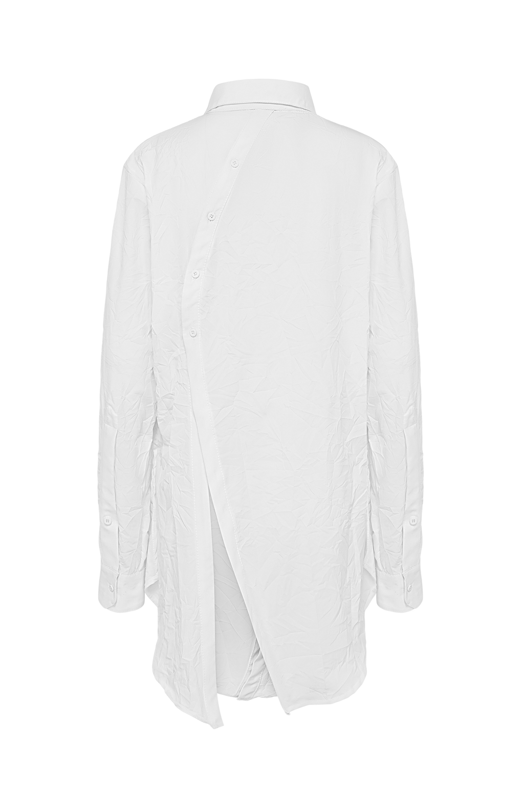 Curved White Shirt