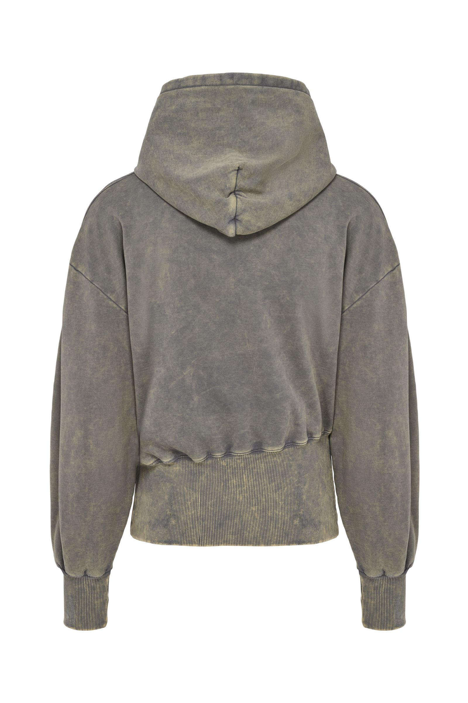 Zip Hoodie Grey Washed