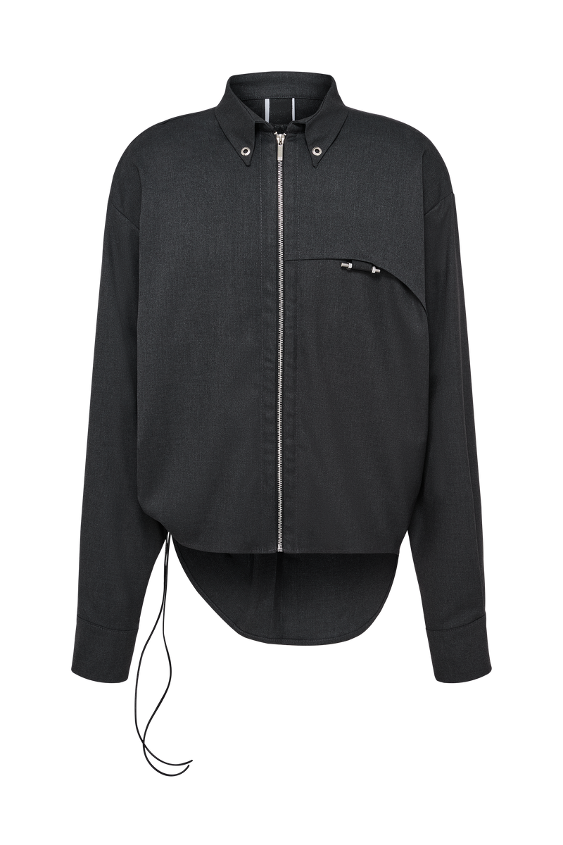 Zip Shirt Grey