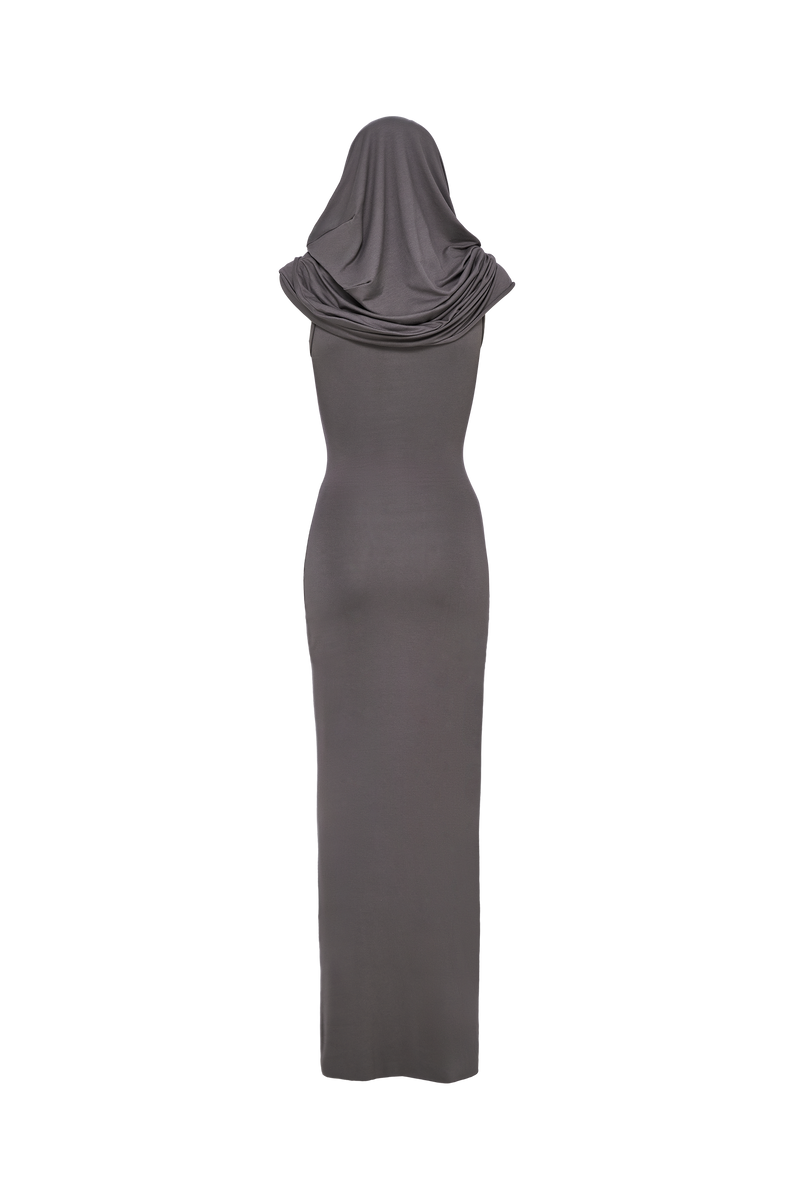 Draped Dress Grey