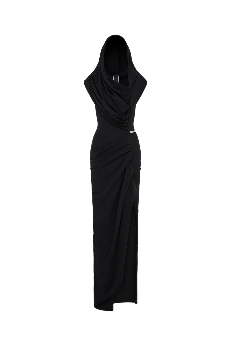 Draped Dress Black