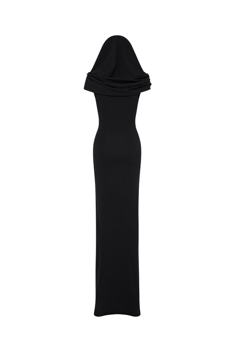 Draped Dress Black
