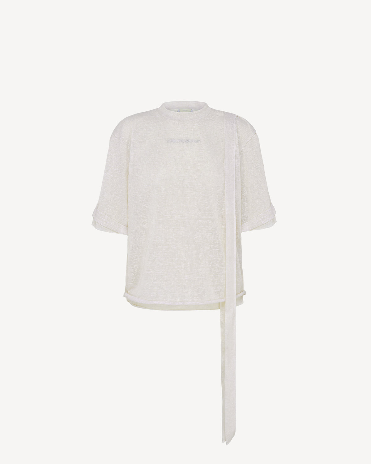 Logo-Print T-Shirt Cream