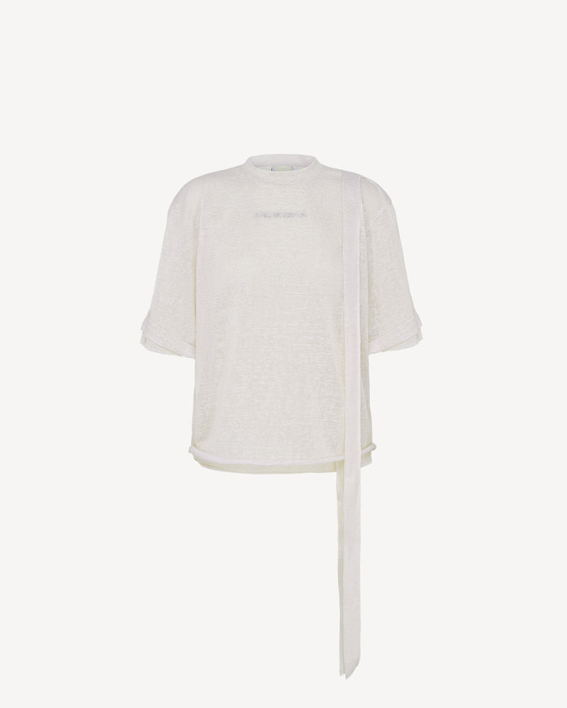 Logo-Print T-Shirt Cream