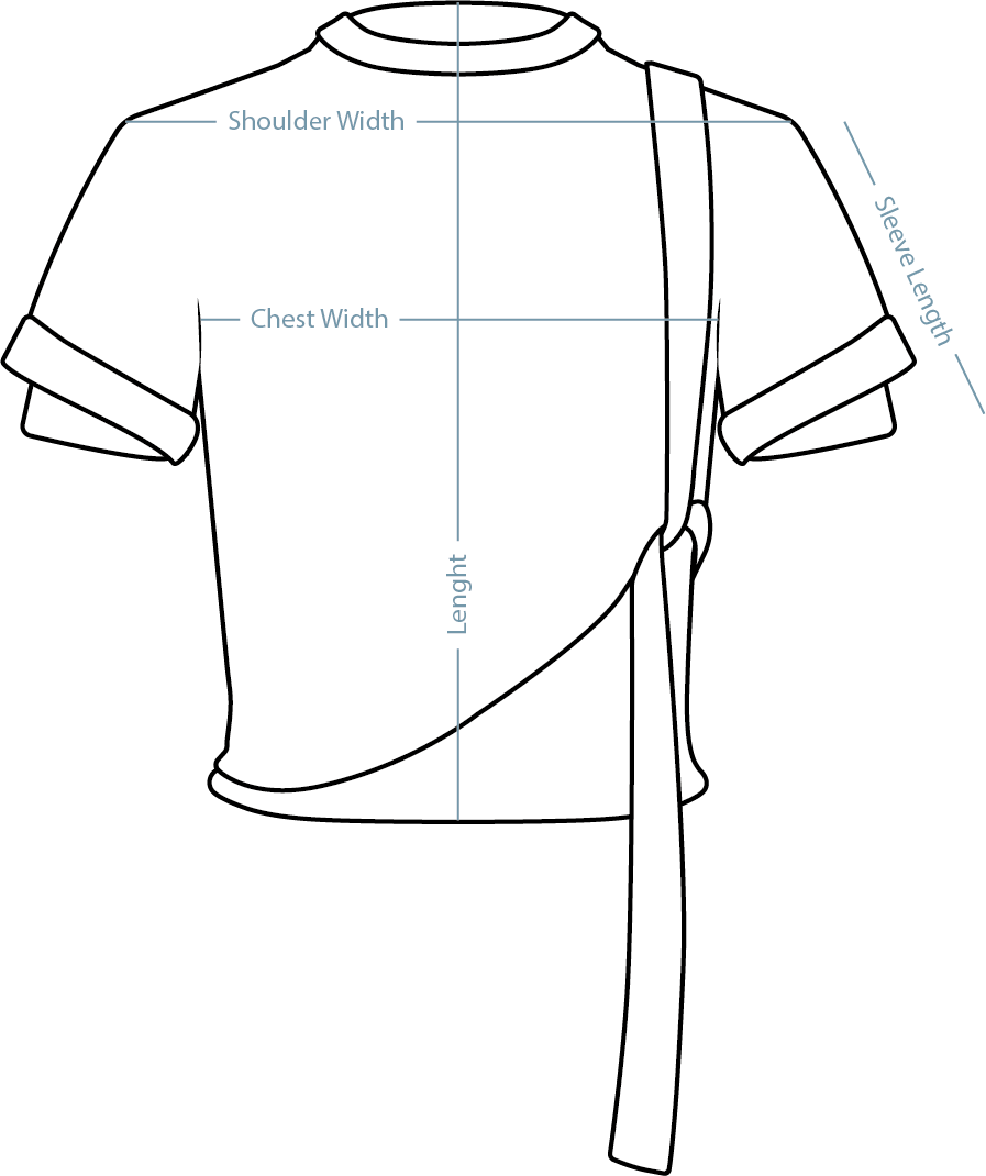 Logo-Print T-Shirt Cream – measurement guide