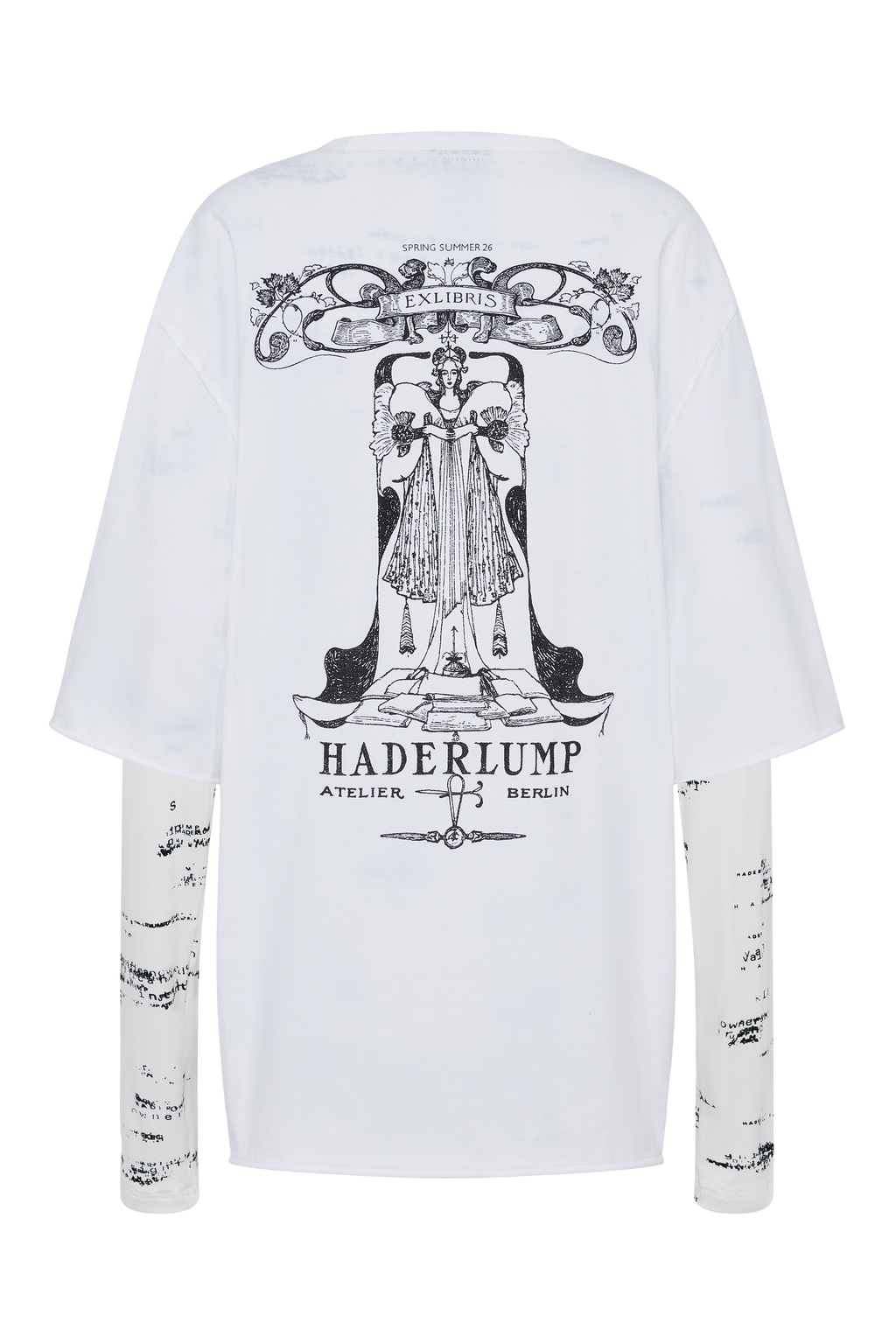 Double Sleeve Printed T-Shirt (White)