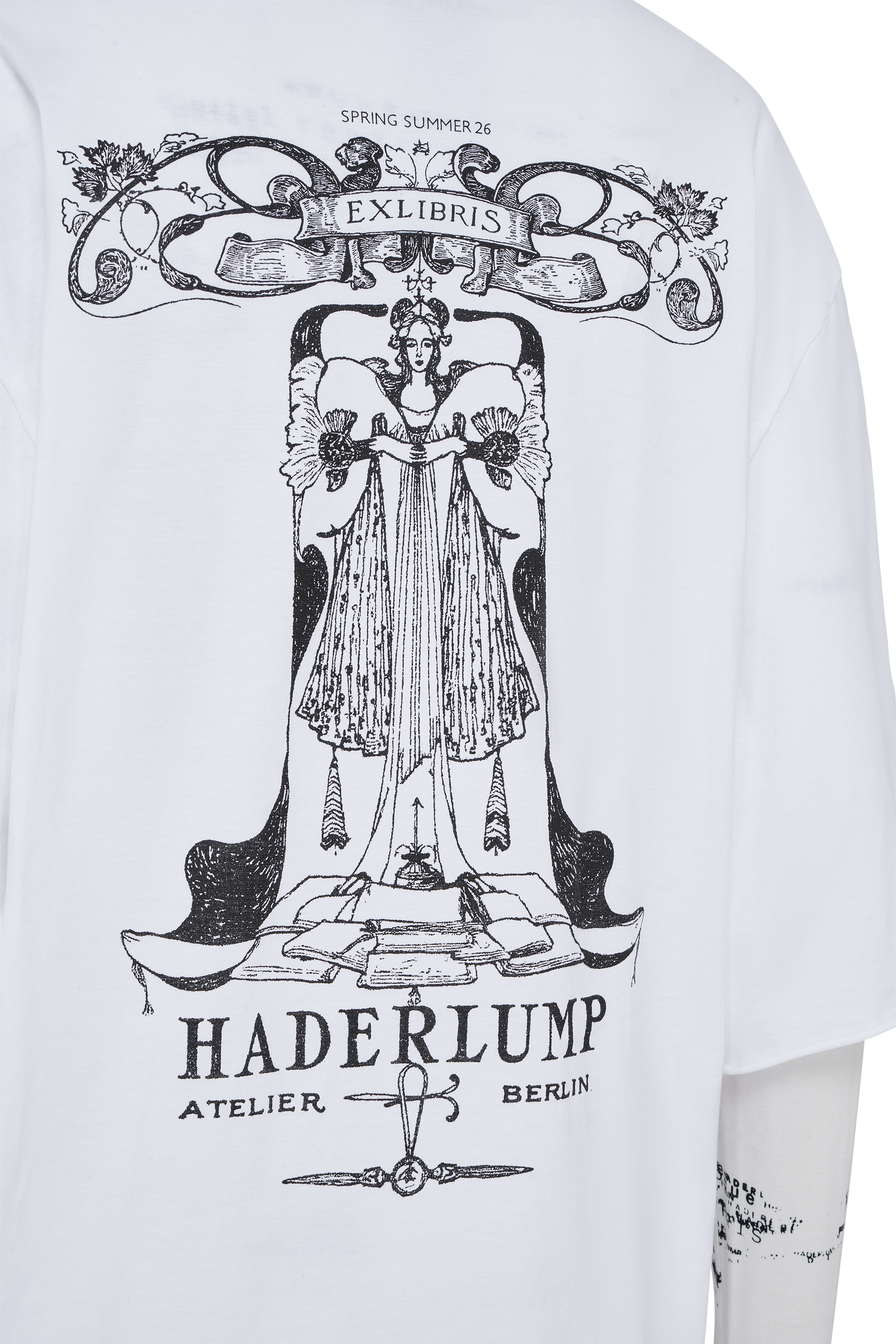 Double Sleeve Printed T-Shirt (White)