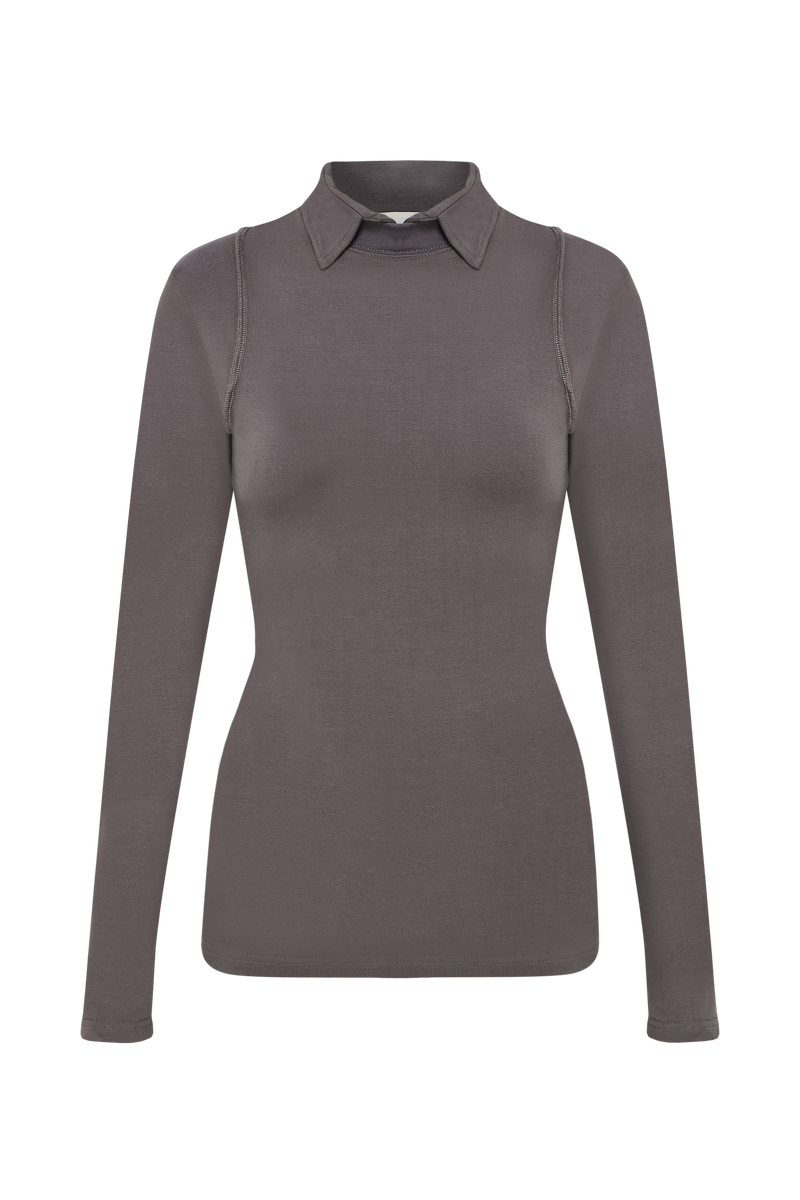Fitted Longsleeve Grey