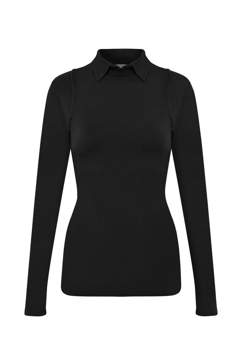Fitted Longsleeve Black