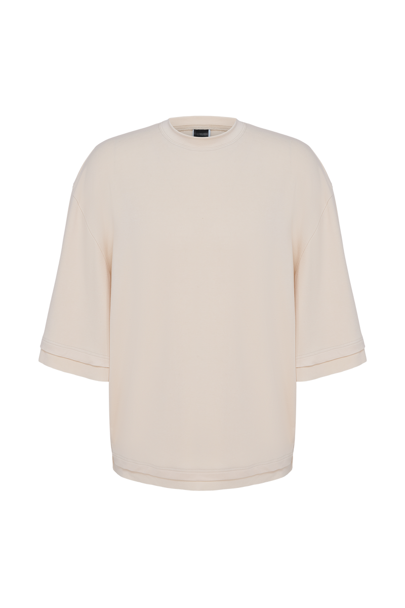 Double Sleeve T-Shirt (Cream)