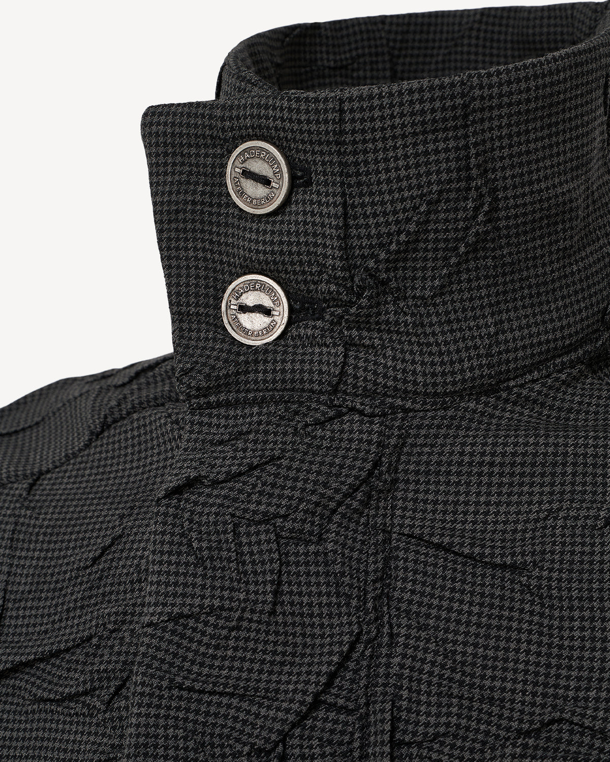 Wrinkled Track Jacket Chequered