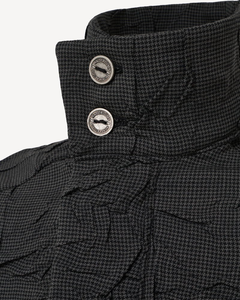 Wrinkled Track Jacket Chequered