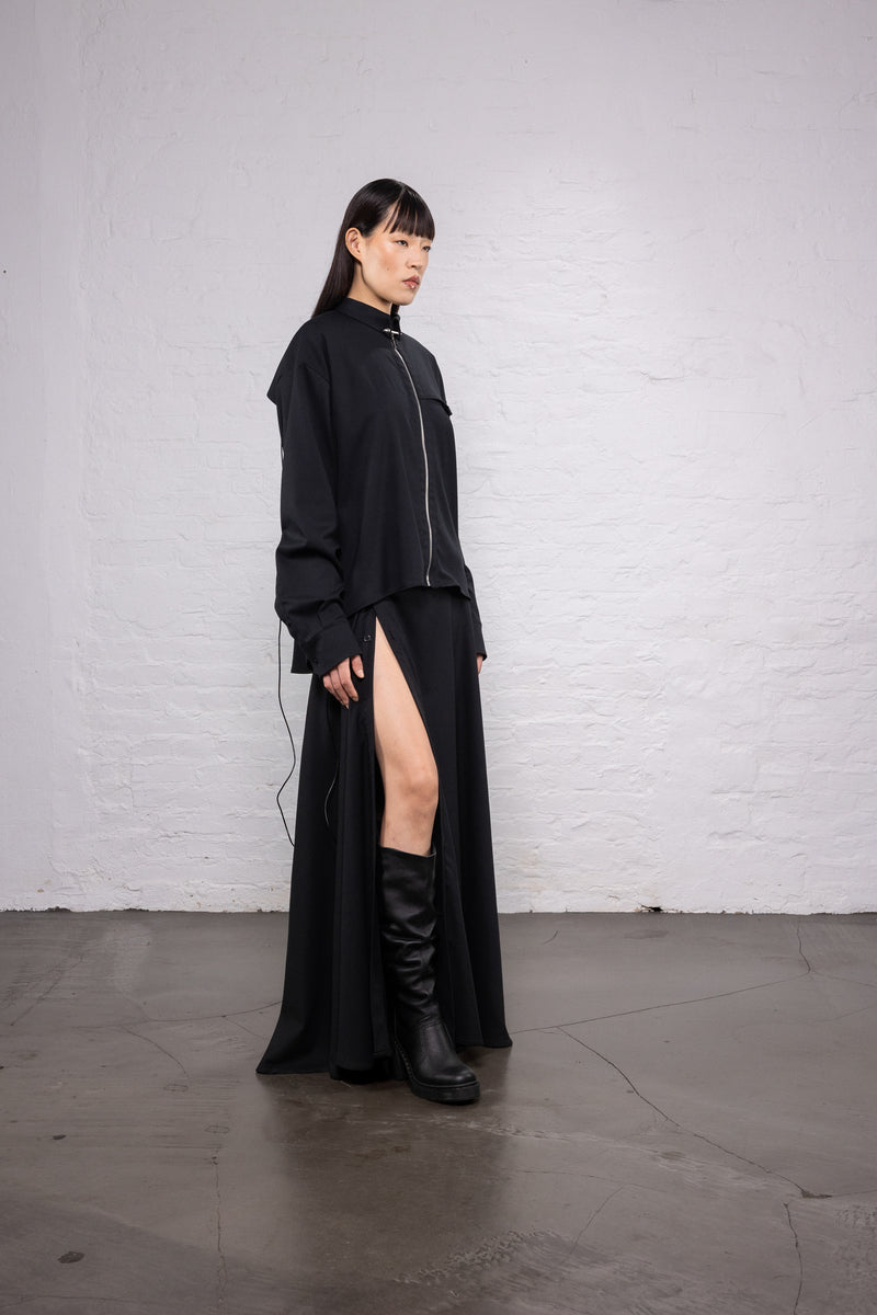 Zip Shirt Black