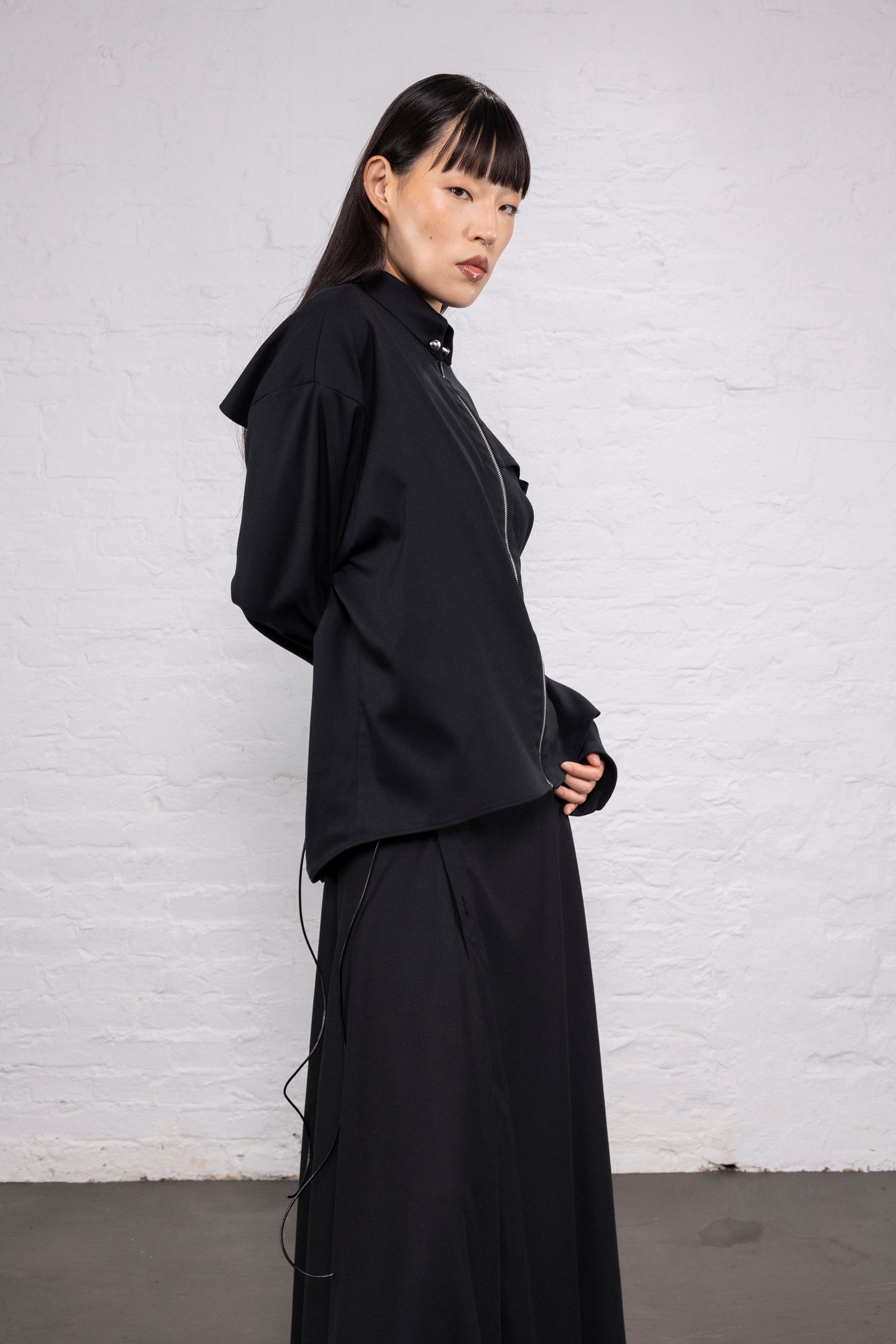 Zip Shirt Black