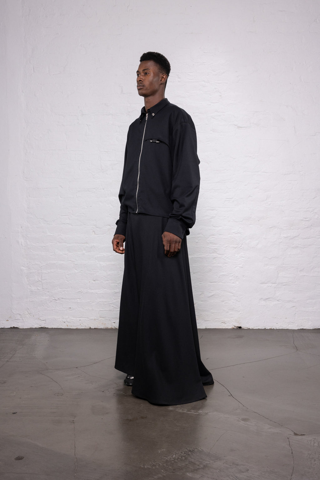 Zip Shirt Black