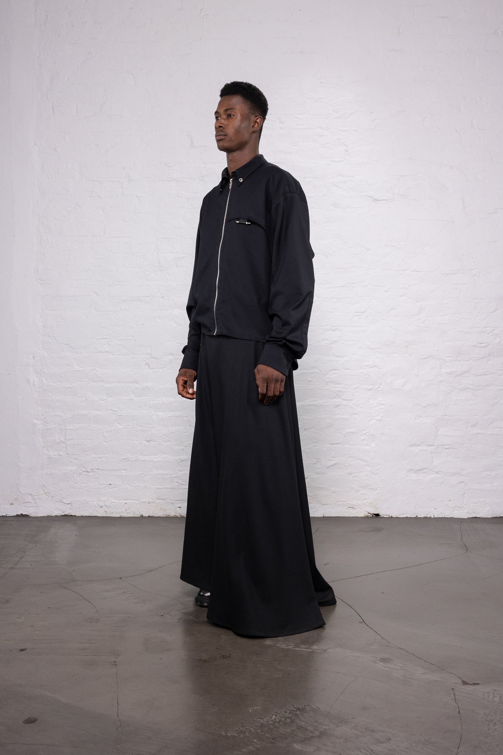 Zip Shirt Black
