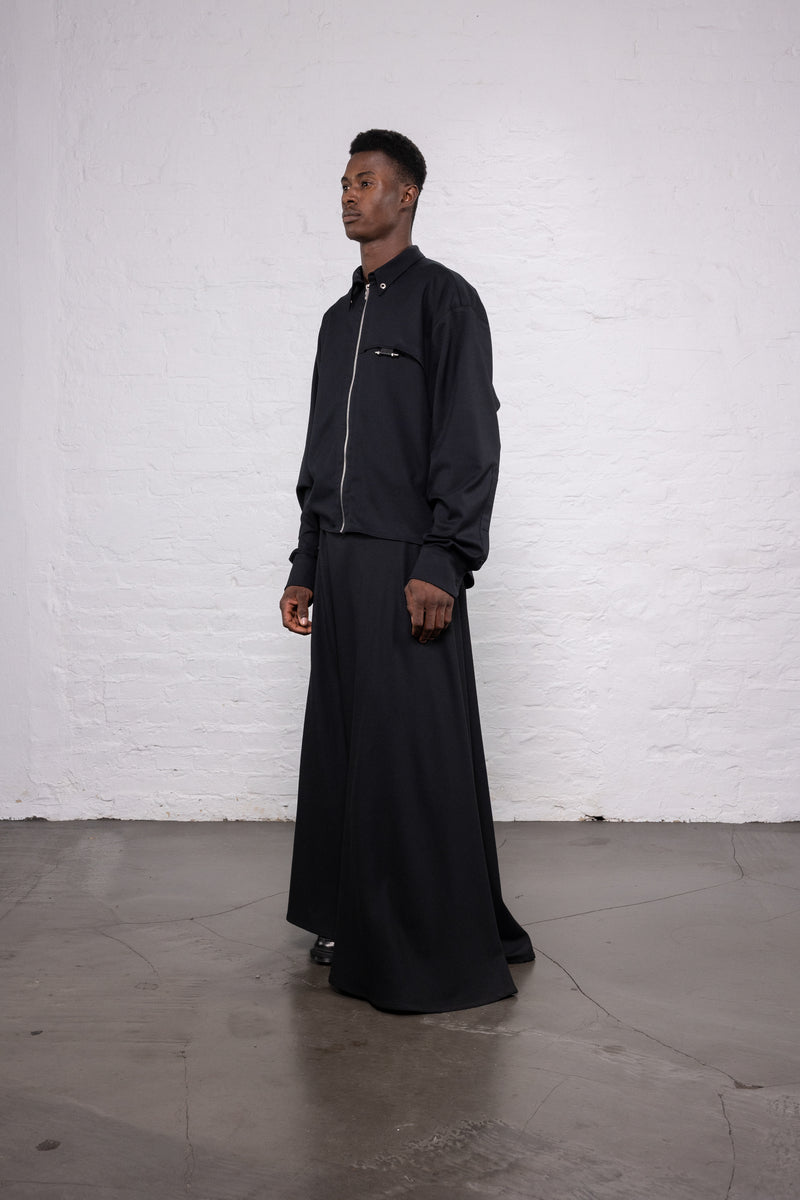 Zip Shirt Black