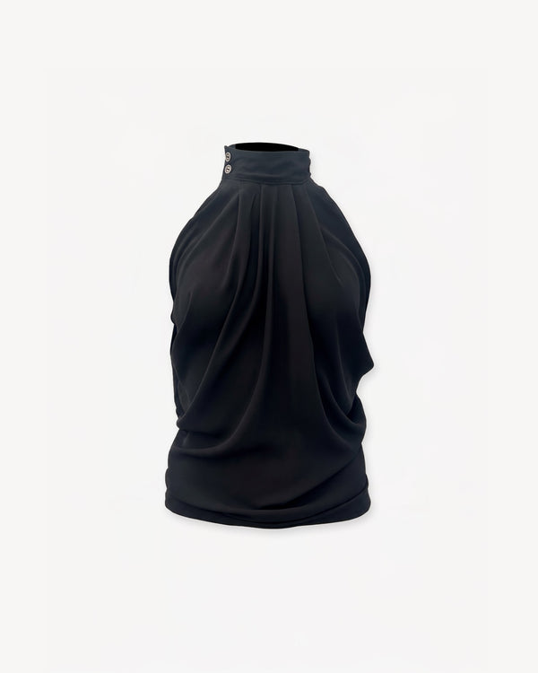 Draped Top Black