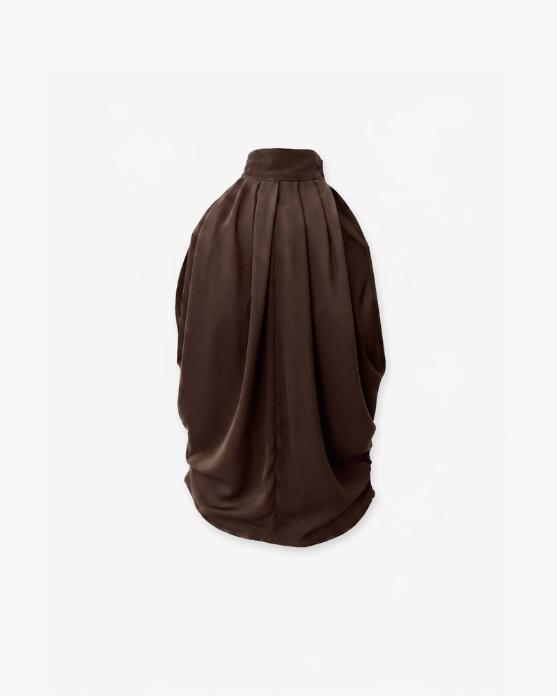 Draped Top Brown