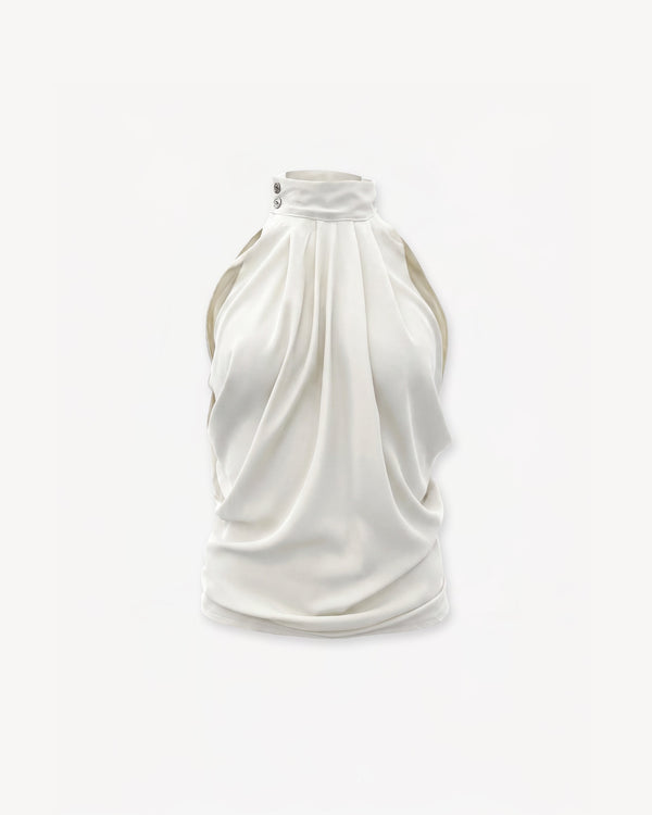 Draped Top White