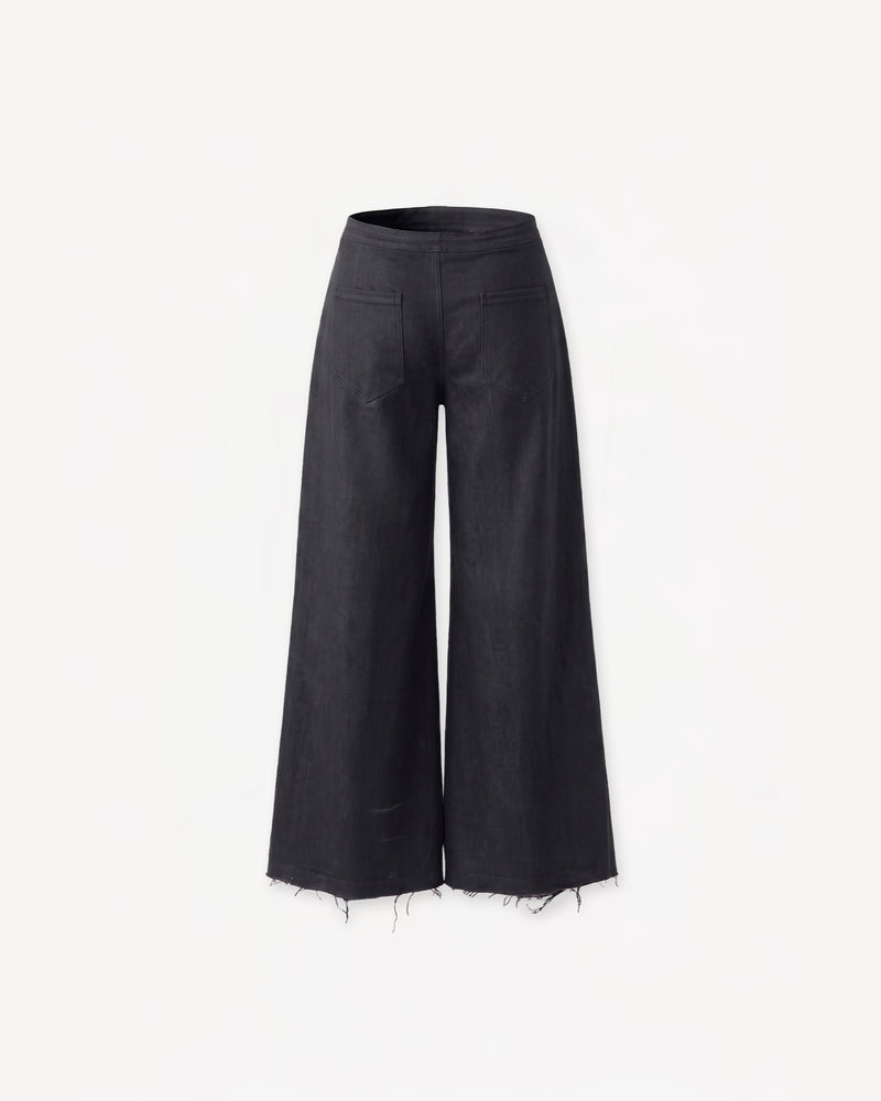 Long Denim Pants Black