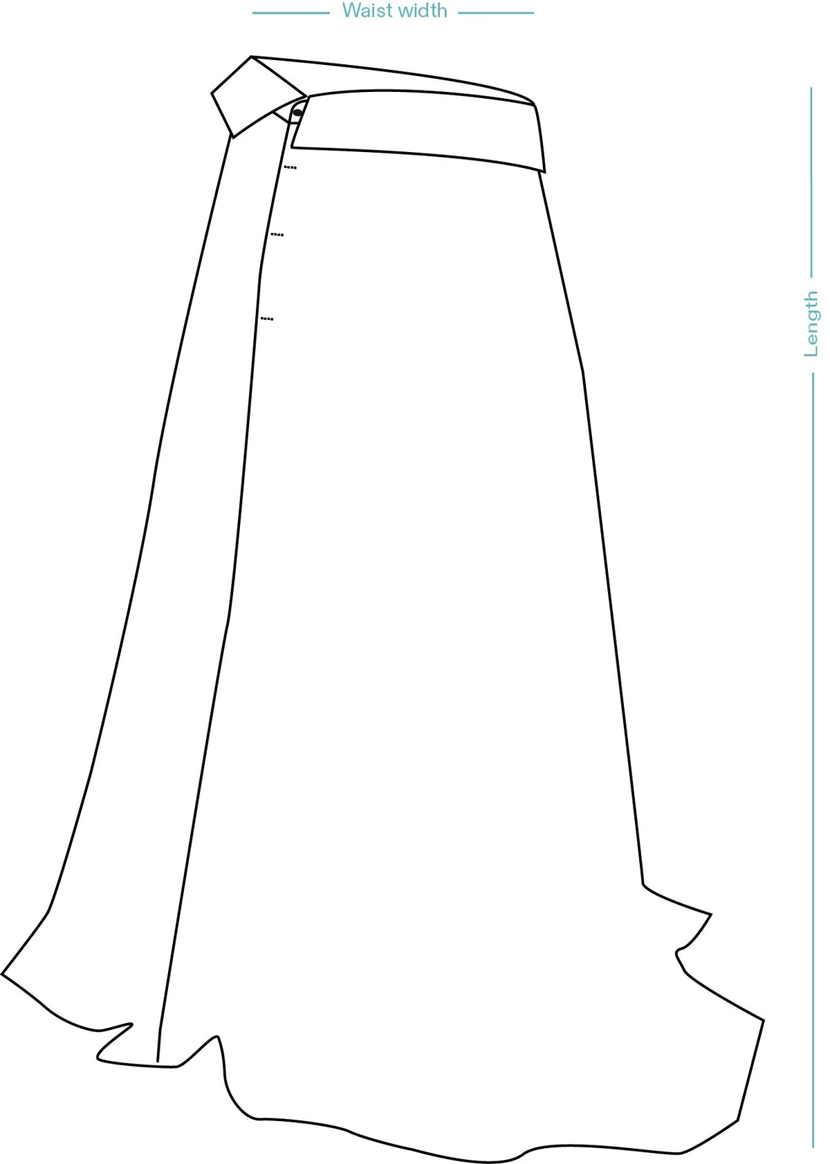 Collared Skirt – measurement guide
