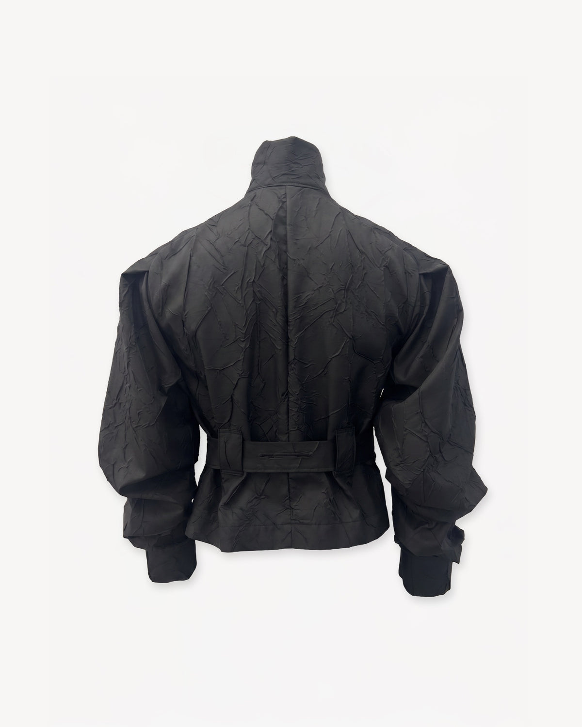 Wrinkled Track Jacket Black