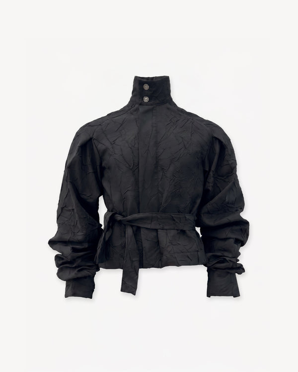 Wrinkled Track Jacket Black