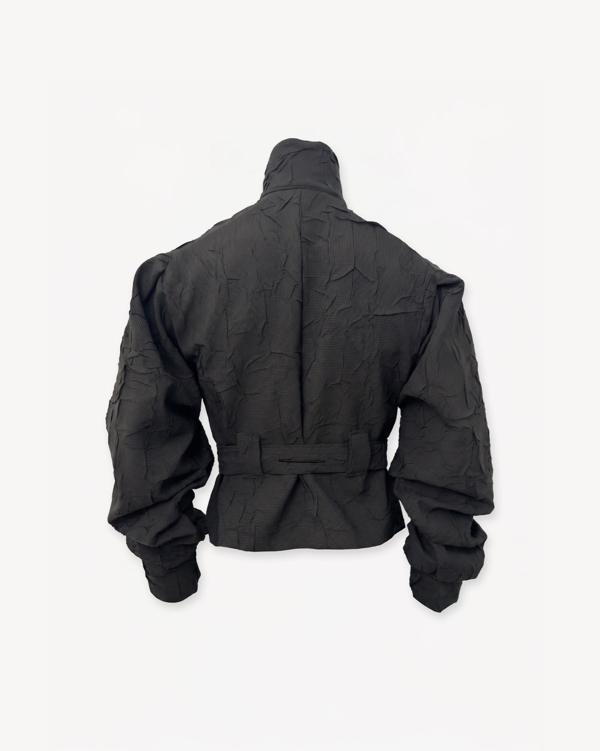 Wrinkled Track Jacket Chequered