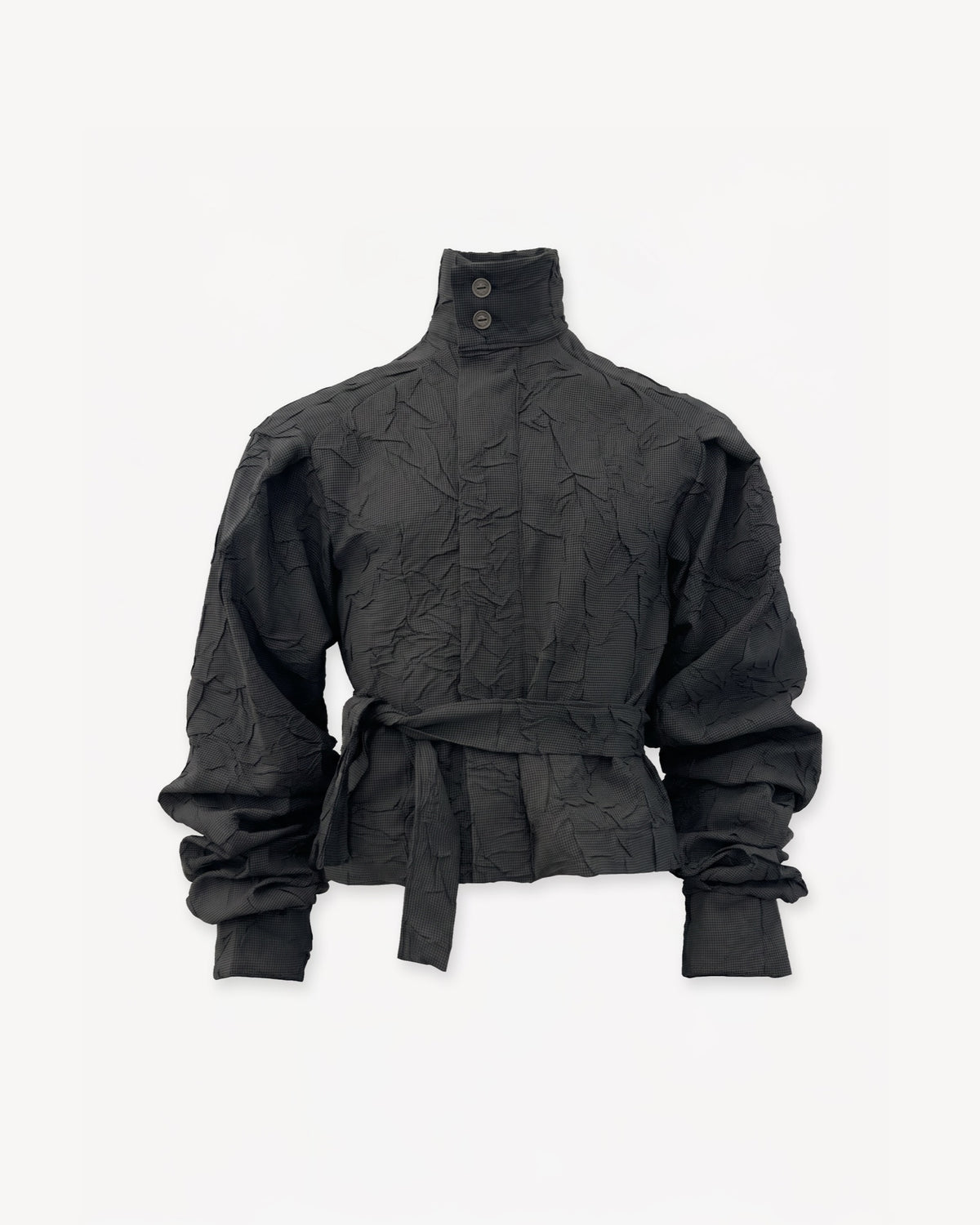 Wrinkled Track Jacket Chequered