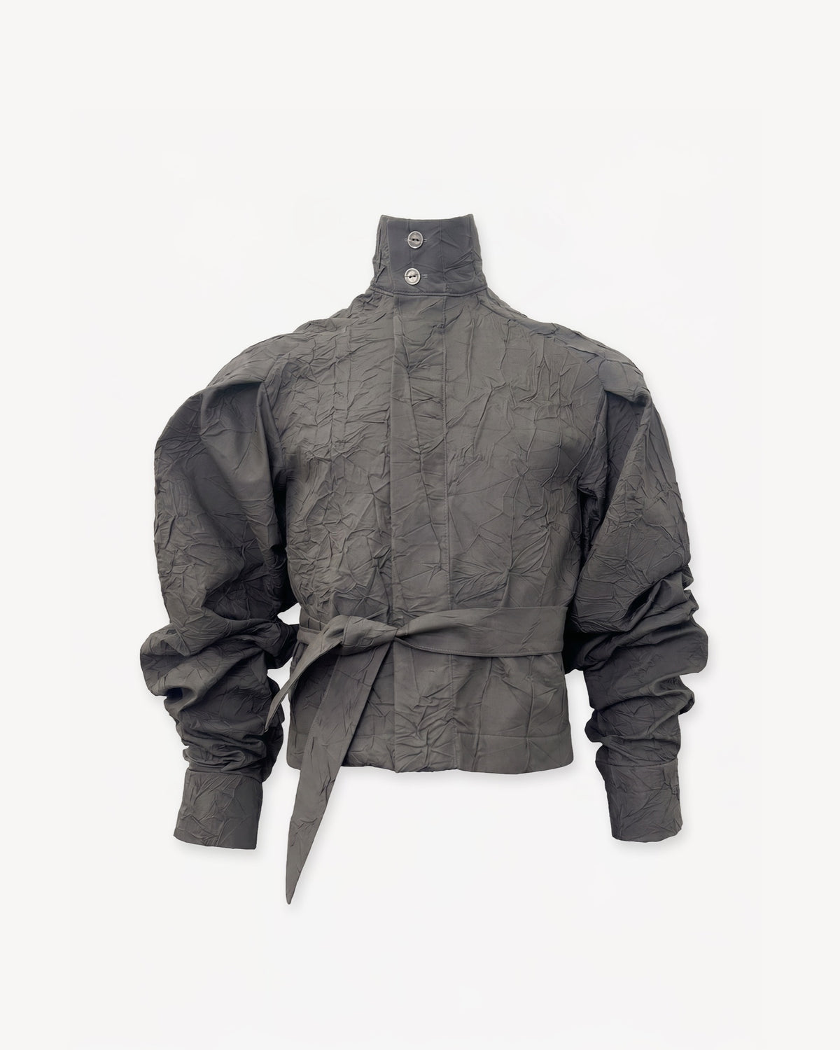 Wrinkled Track Jacket Grey